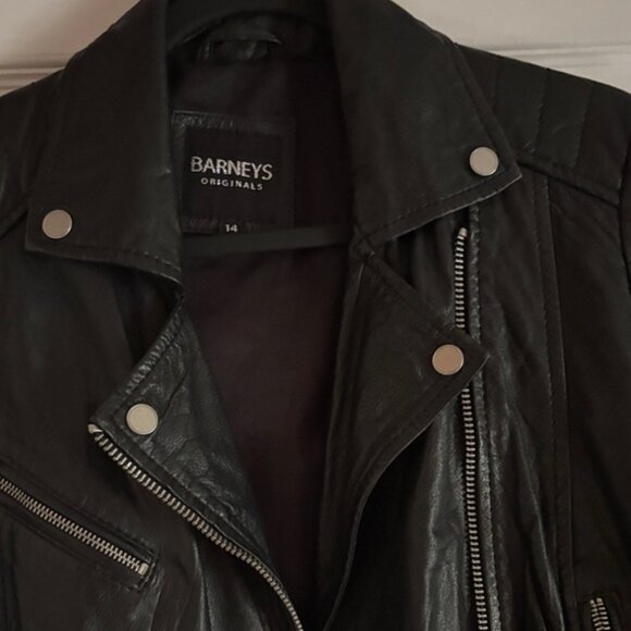 Barneys New York Midnight Leather Jacket - Picture 4 of 4